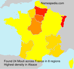 Surname Mouti in France