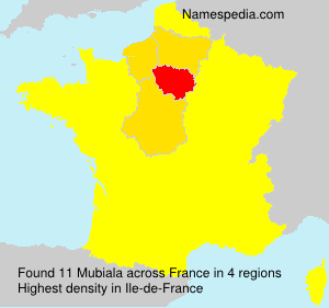 Surname Mubiala in France