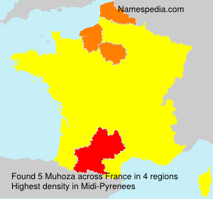 Surname Muhoza in France