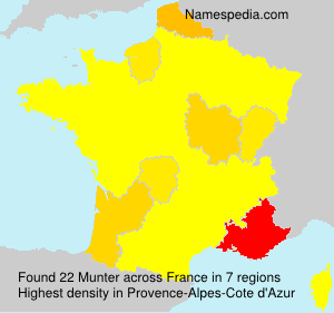 Surname Munter in France