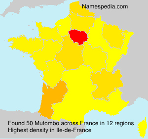 Surname Mutombo in France