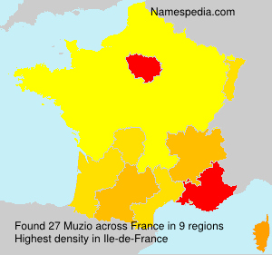 Surname Muzio in France