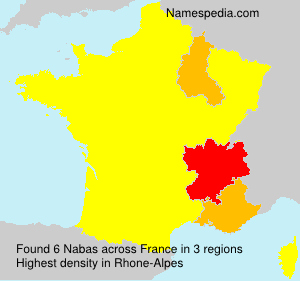 Surname Nabas in France