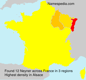 Surname Neyner in France