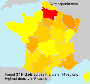 Surname Nickels in France