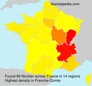 Surname Nicolier in France