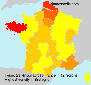 Surname Nihoul in France