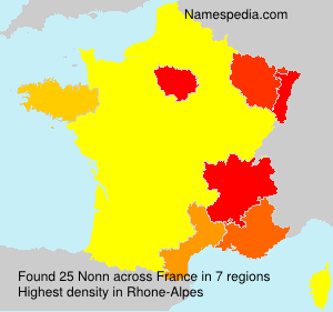 Surname Nonn in France