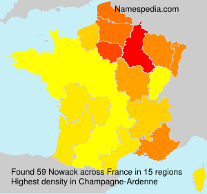 Surname Nowack in France