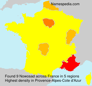 Surname Nowosad in France
