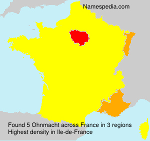 Surname Ohnmacht in France