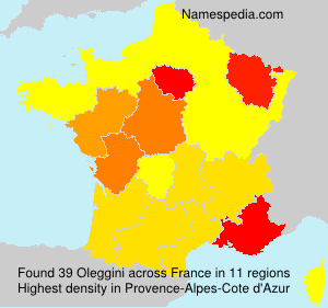 Surname Oleggini in France