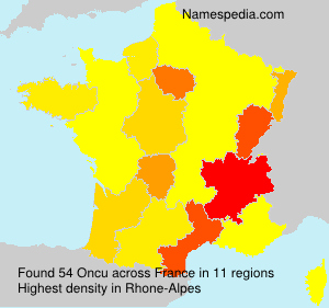 Surname Oncu in France