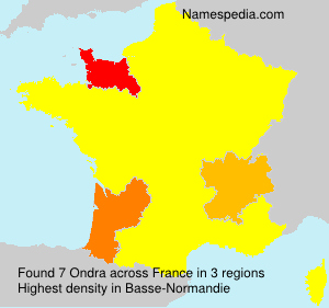 Surname Ondra in France