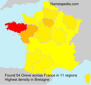 Surname Oreve in France