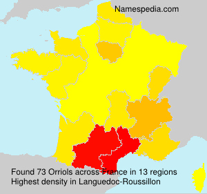 Surname Orriols in France