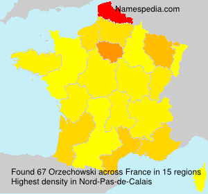 Surname Orzechowski in France