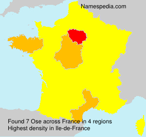Surname Ose in France