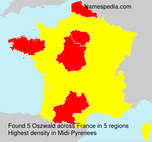Surname Oszwald in France