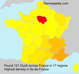 Surname Ouafi in France