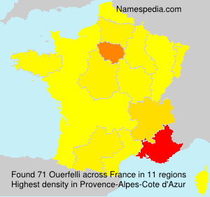 Surname Ouerfelli in France