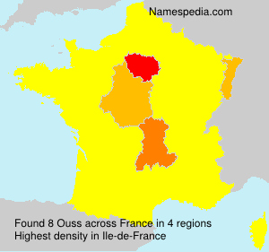 Surname Ouss in France