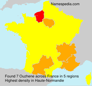 Surname Ouzhene in France