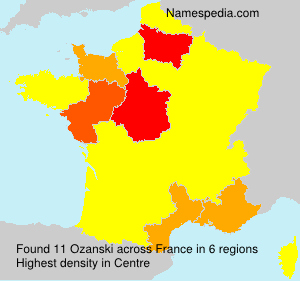 Surname Ozanski in France