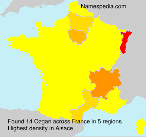 Surname Ozgan in France
