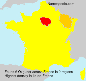 Surname Ozguner in France