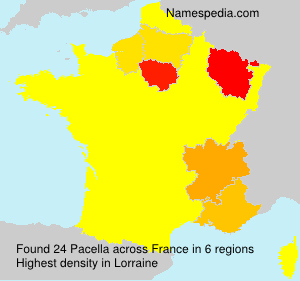 Surname Pacella in France