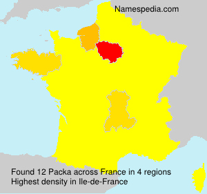 Surname Packa in France