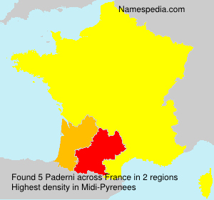 Surname Paderni in France