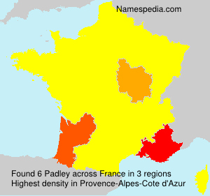 Surname Padley in France