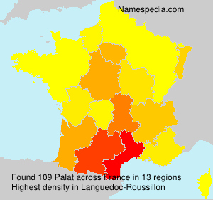 Surname Palat in France