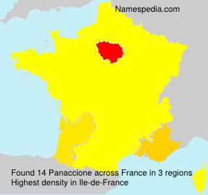 Surname Panaccione in France