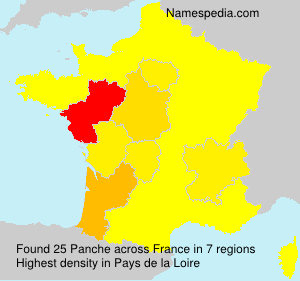 Surname Panche in France