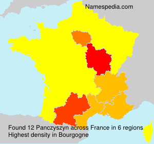Surname Panczyszyn in France