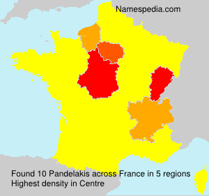 Surname Pandelakis in France