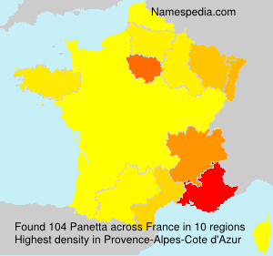 Surname Panetta in France