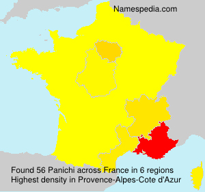 Surname Panichi in France