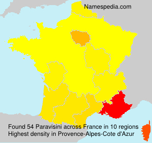 Surname Paravisini in France