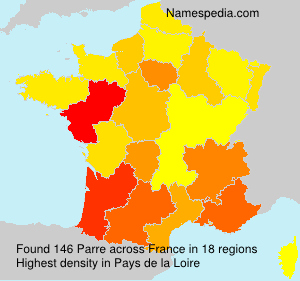 Surname Parre in France