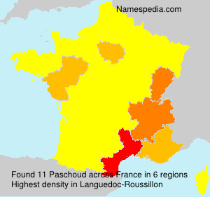 Surname Paschoud in France