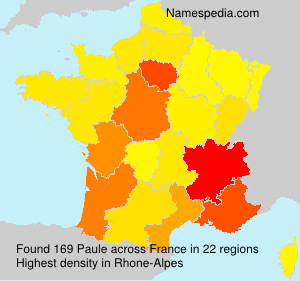 Surname Paule in France
