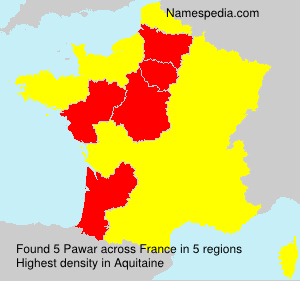 Surname Pawar in France