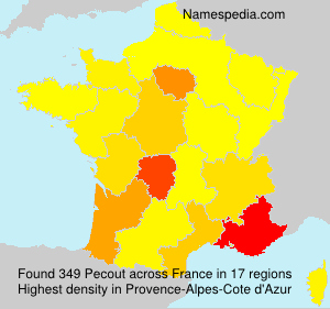 Surname Pecout in France