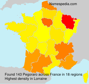 Surname Pegoraro in France