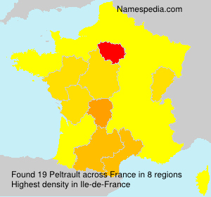 Surname Peltrault in France