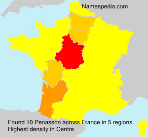 Surname Penasson in France